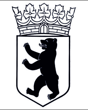 Wappenschild und Krone in Stein